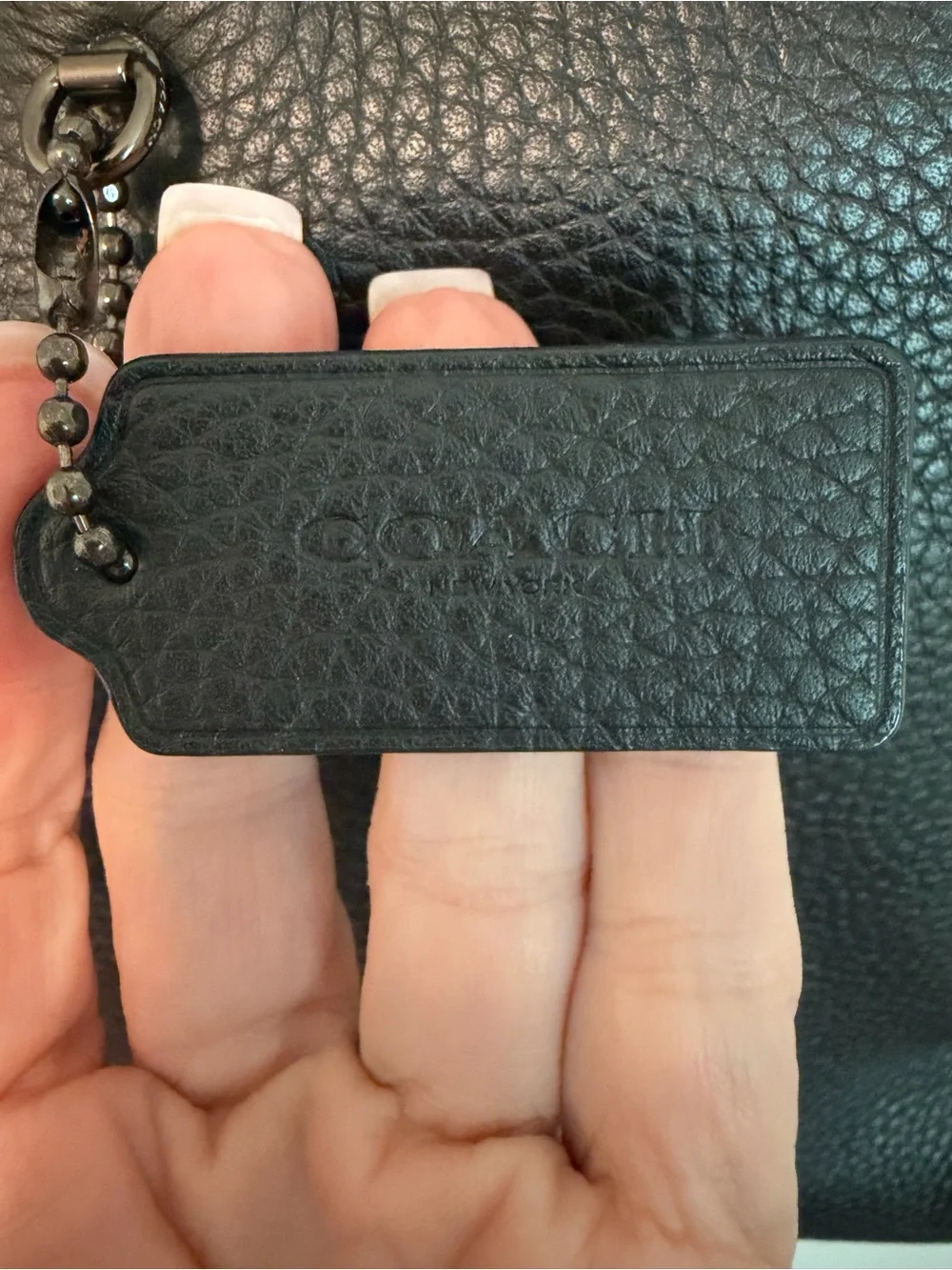 Coach pebbled leather